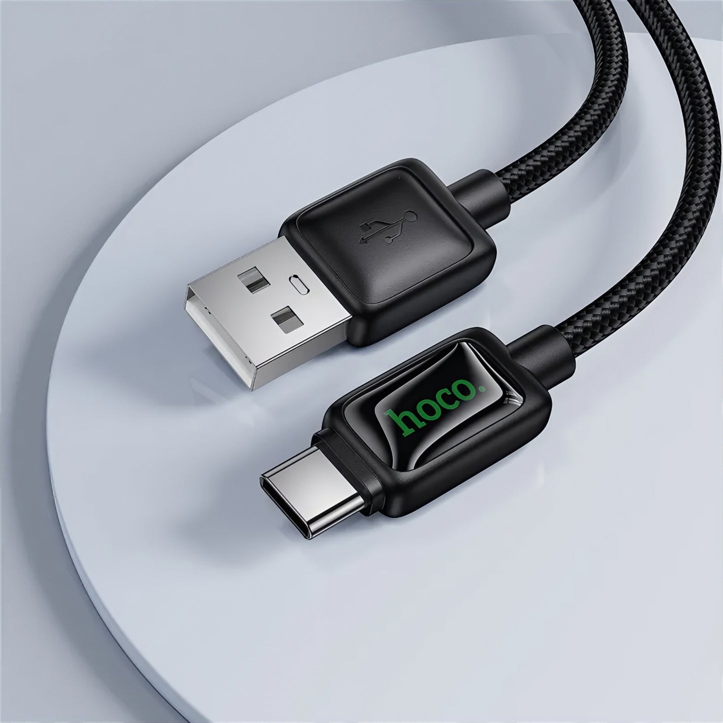 USB-A til USB-C data- og ladekabel HOCO U146, 36W, 1.2m, Svart