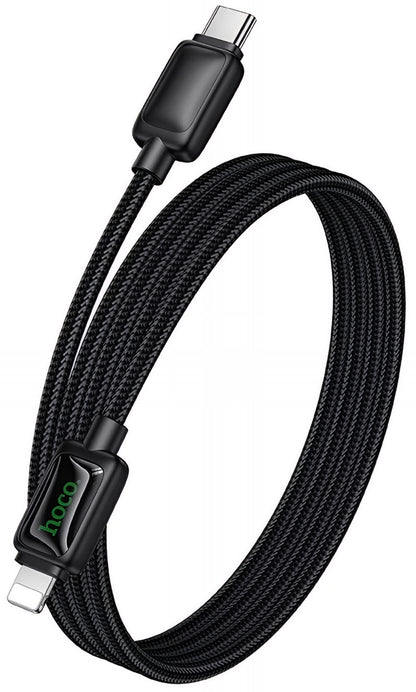 USB-C til Lightning-lade- og datakabel HOCO U146, 30W, 1.2m, Svart