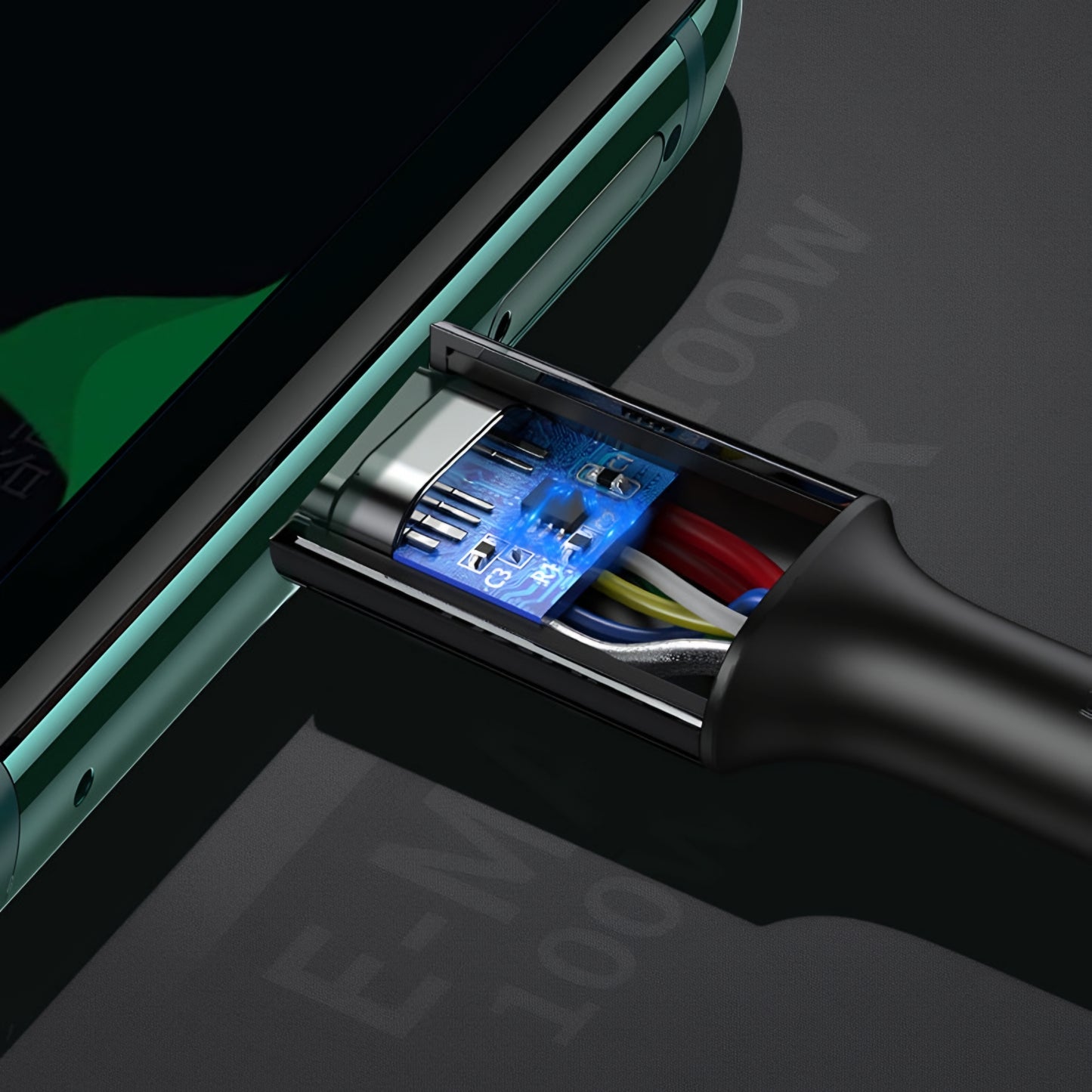 USB-C til USB-C data- og ladekabel UGREEN US300, 100W, 2m, Hvit