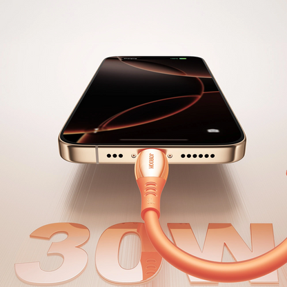 USB-C til Lightning-lade- og datakabel Joyroom S-A59 Vibrant, 30W, 1.2m, Oransje