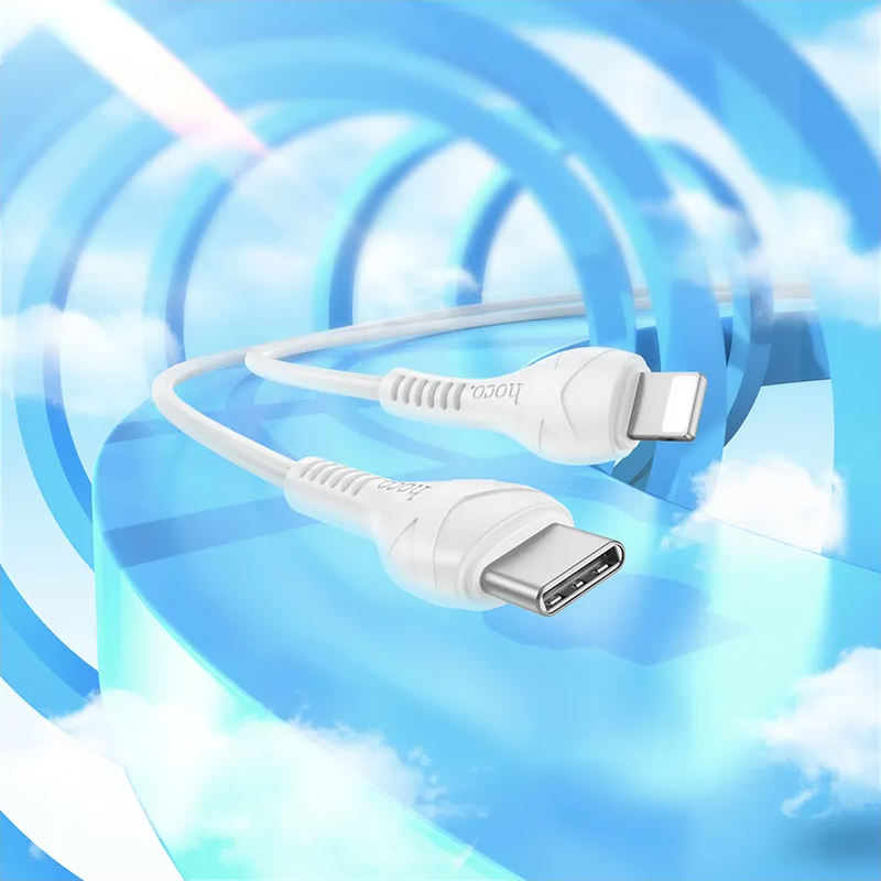 USB-C - Lightning Data- og Ladekabel HOCO X37, 27W, 1m, Hvit