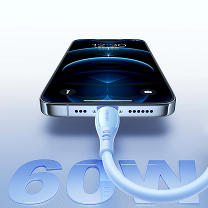 USB-C til USB-C data- og ladekabel Joyroom S-A59 Vibrant, 60W, 1.2m, Blå