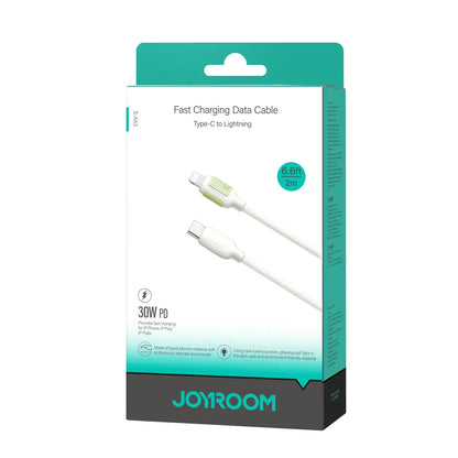 USB-C til Lightning-lade- og datakabel Joyroom S-A53, 30W, 2m, Beige