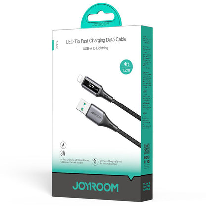 USB-A - Lightning Joyroom S-A60 StarTalk data- og ladekabel, 18W, 1.2m, Svart