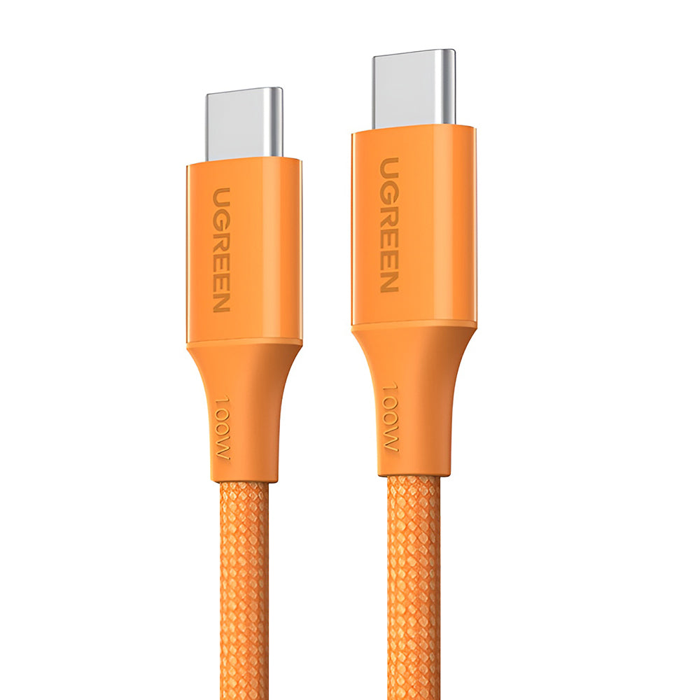 USB-C Data- og ladekabel - USB-C UGREEN L502, 100W, 1m, Oransje