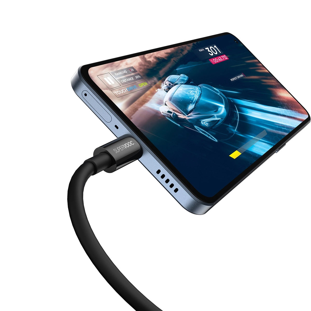 USB-A til USB-C data- og ladekabel Baseus Superior Series, 65W, 2m, Svart CAYS001001