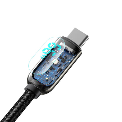 USB-A til USB-C data- og ladekabel fra Baseus, 66W, 2m, Svart CASX020101
