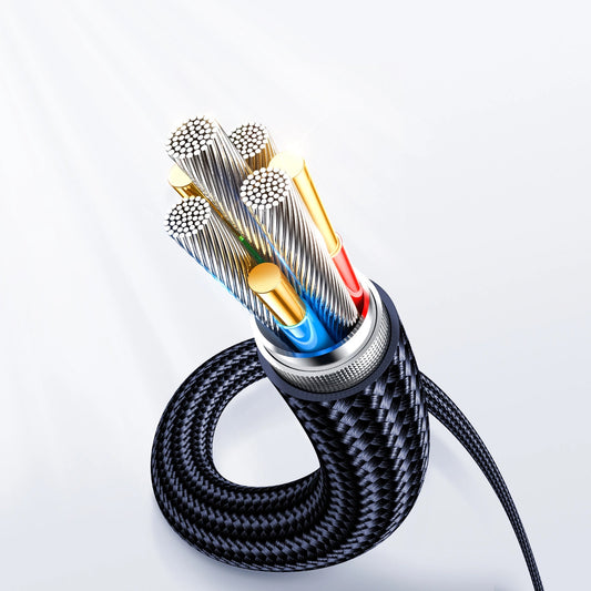 USB-C til USB-C data- og ladekabel Joyroom A4 Display, 100W, 1.2m, Blå