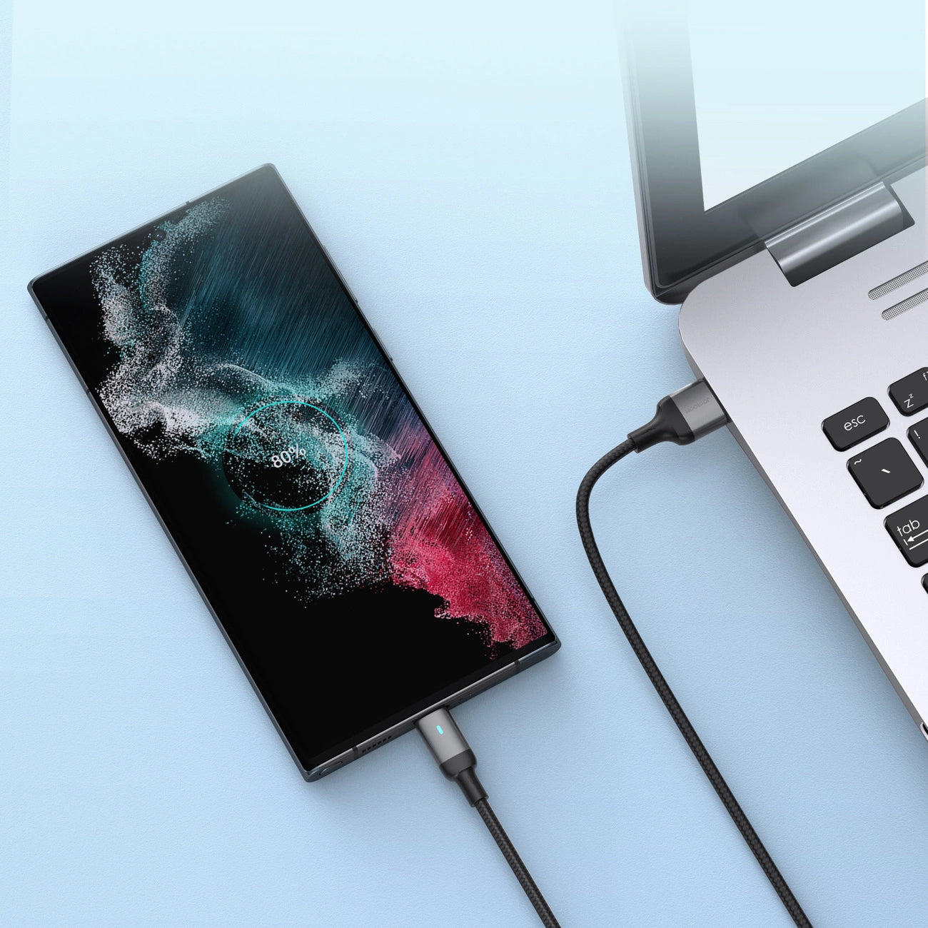 USB-A - USB-C Joyroom A10 data- og ladekabel, 18W, 1.2m, Svart