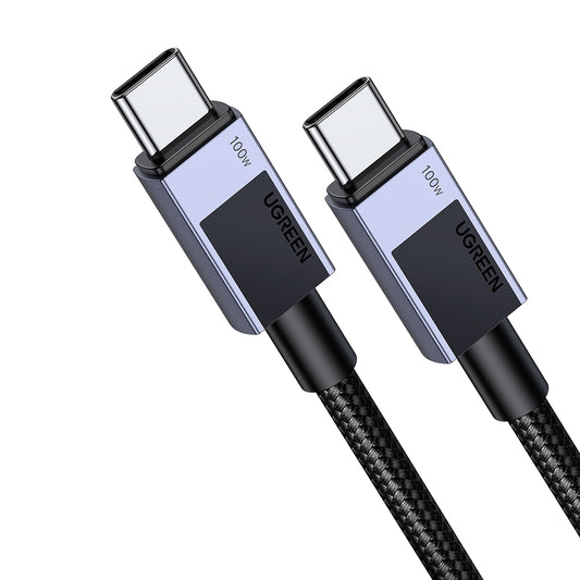 USB-C til USB-C UGREEN L512 data- og ladekabel, 100W, 0.5m, Grå
