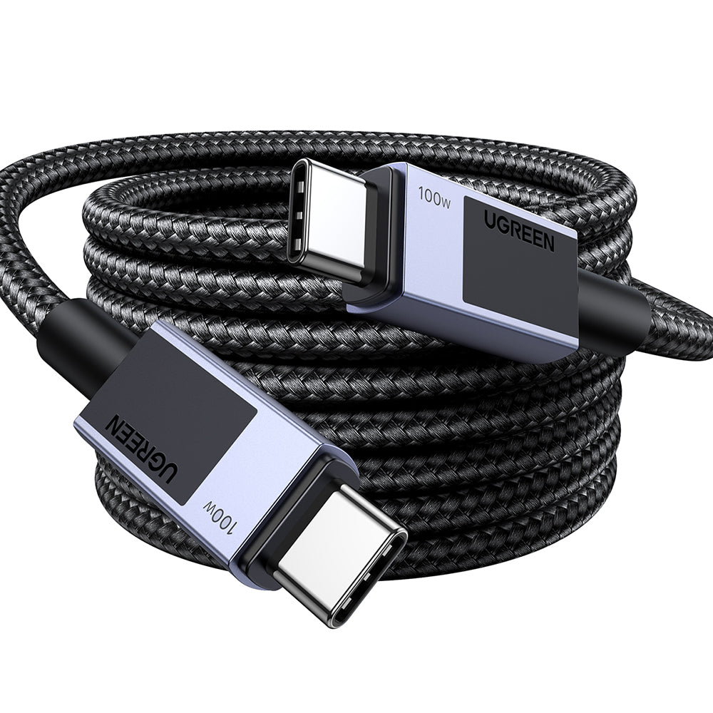 USB-C til USB-C data- og ladekabel UGREEN L512, 100W, 3m, Grå