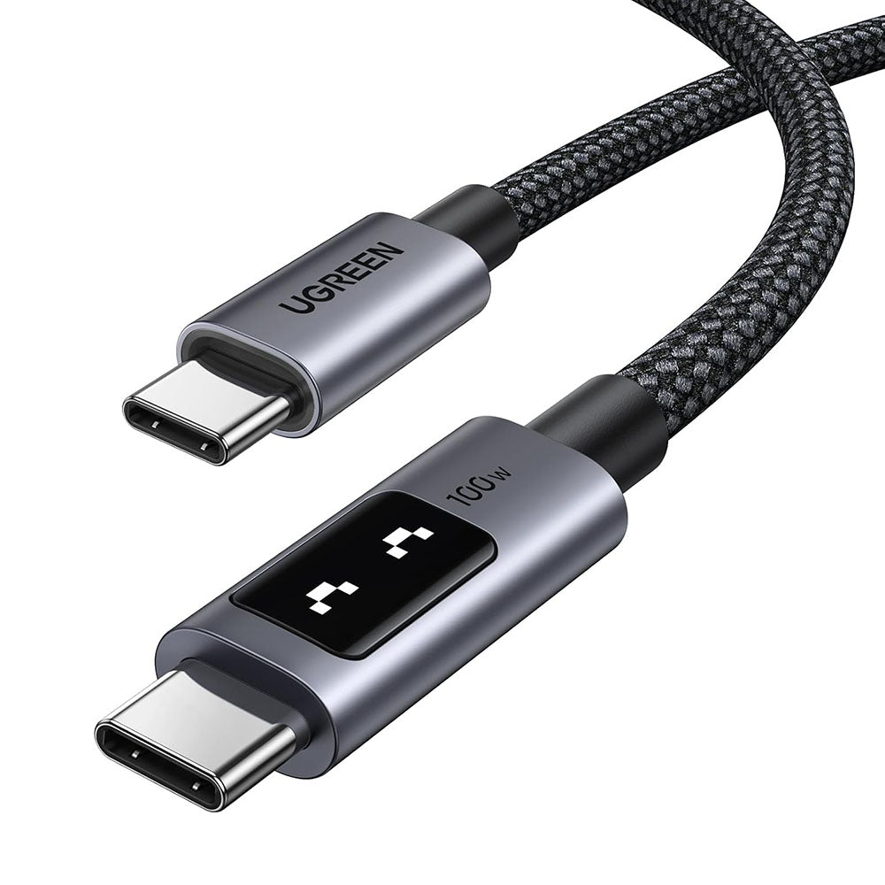 USB-C til USB-C data- og ladekabel UGREEN L509, 100W, 1m, Grå