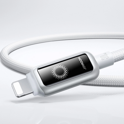USB-C til Lightning Joyroom S-A55 StarFlight Display data- og ladekabel, 30W, 1.2m, Hvit