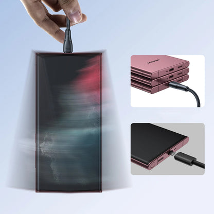 USB-C data- og ladekabel - USB-C Joyroom S-A11, 60W, 0,25m, Svart