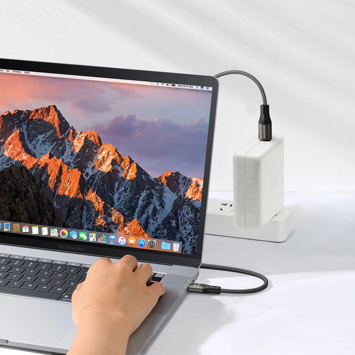 USB-C til USB-C data- og ladekabel Joyroom S-A25 Light-Speed, 100W, 1.2m, Svart