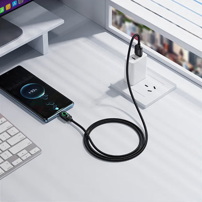 USB-A til USB-C data- og ladekabel HOCO U146, 36W, 1.2m, Svart