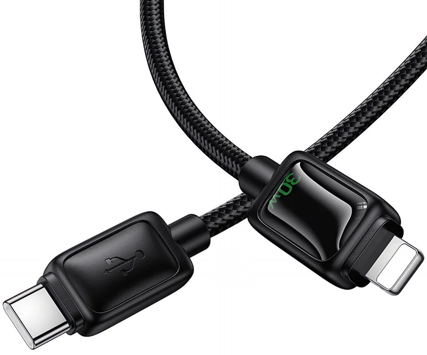 USB-C til Lightning-lade- og datakabel HOCO U146, 30W, 1.2m, Svart