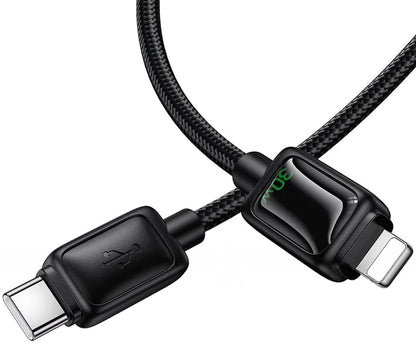 USB-C til Lightning-lade- og datakabel HOCO U146, 30W, 1.2m, Svart