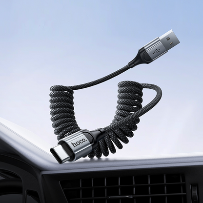 USB-A - USB-C Data- og Ladekabel HOCO X121, 18W, 1.5m, Svart