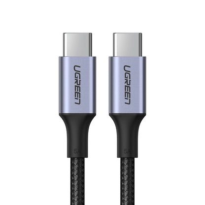 USB-C til USB-C data- og ladekabel UGREEN US316, 100W, 0.5m, Grå