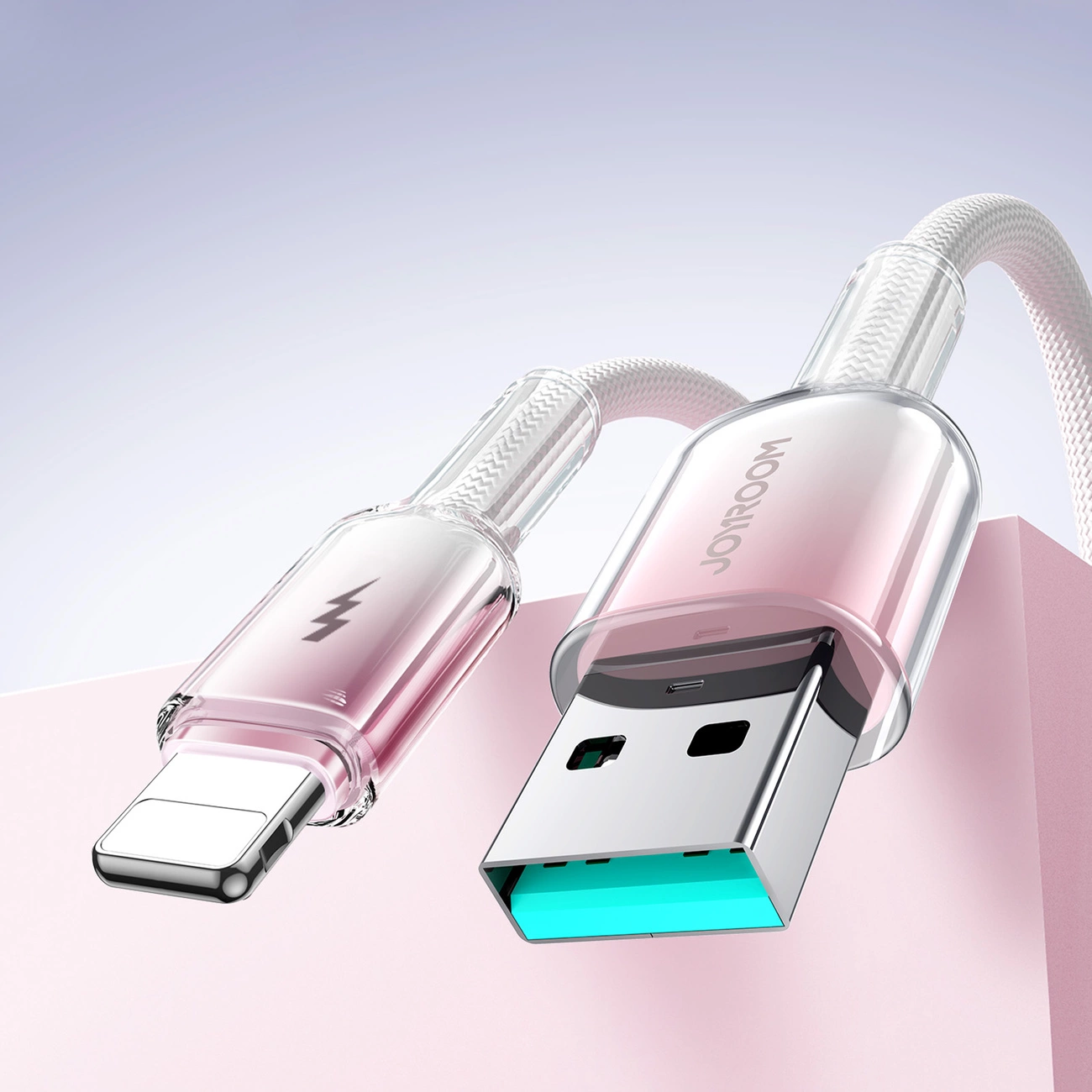 USB-A til Lightning data- og ladekabel Joyroom S-A42, 18W, 1,2m, hvit