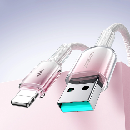 USB-A til Lightning data- og ladekabel Joyroom S-A42, 18W, 1,2m, hvit