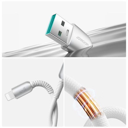 USB-A til Lightning data- og ladekabel Joyroom S-A51, 18W, 1,2m, grå