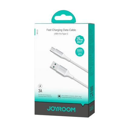 Data- og ladekabel USB-A - USB-C Joyroom S-A28 Flash, 30W, 2m, Hvit