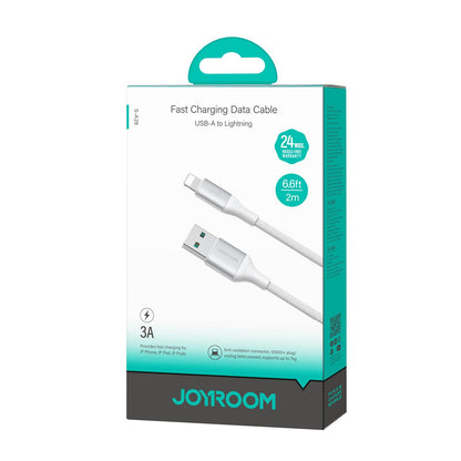 USB-A - Lightning Joyroom S-A28 Flash data- og ladekabel, 18W, 2m, Hvit
