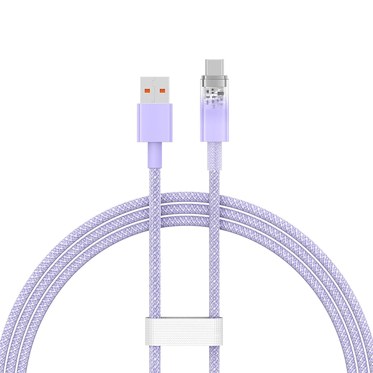 USB-A - USB-C Baseus Explorer data- og ladekabel, 100W, 1m, Lilla CATS010405