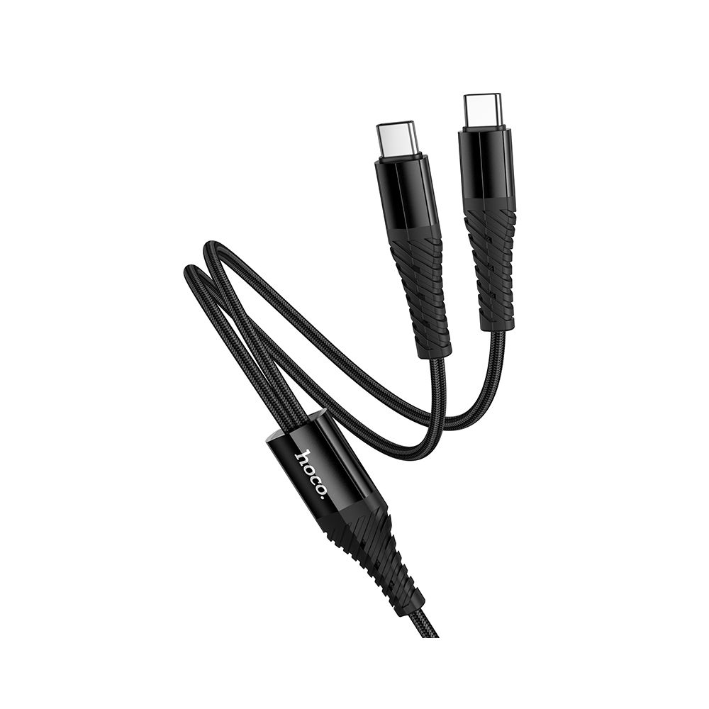 USB-C Ladekabel - 2 x USB-C HOCO X123, 10W, 1m, Svart