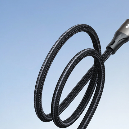 USB-A - USB-C Joyroom S-A25 Light-Speed data- og ladekabel, 100W, 1.2m, Svart