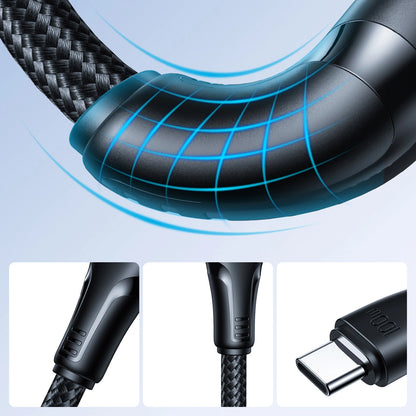 USB-C data- og ladekabel - USB-C Joyroom S-A11, 60W, 0,25m, Svart