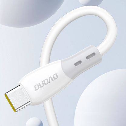 USB-A til USB-C data- og ladekabel Dudao L25ST, 100W, 1m, Hvit