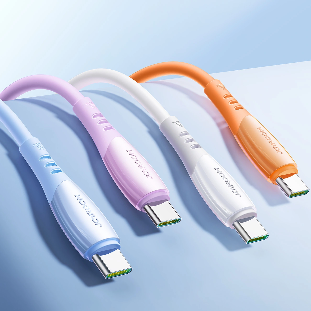 USB-C til USB-C data- og ladekabel Joyroom S-A59 Vibrant, 60W, 1.2m, Blå