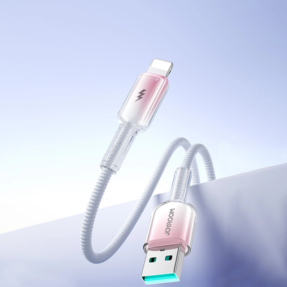 USB-A til Lightning data- og ladekabel Joyroom S-A42, 18W, 1,2m, hvit