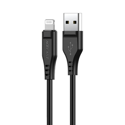 Data- og ladekabel USB-A - Lightning Acefast C3-02, 18W, 1.2m, Svart
