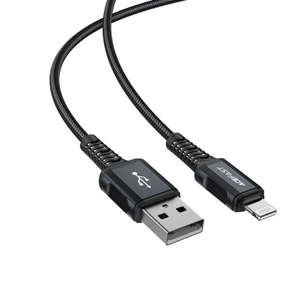 Data- og ladekabel USB-A - Lightning Acefast C4-02, 18W, 1.8m, Svart