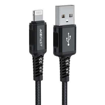 Data- og ladekabel USB-A - Lightning Acefast C4-02, 18W, 1.8m, Svart