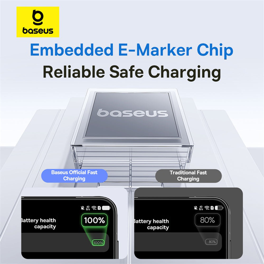 USB-A - Lightning Baseus Display 2, 12W, 1m, Lilla P10382700511-00