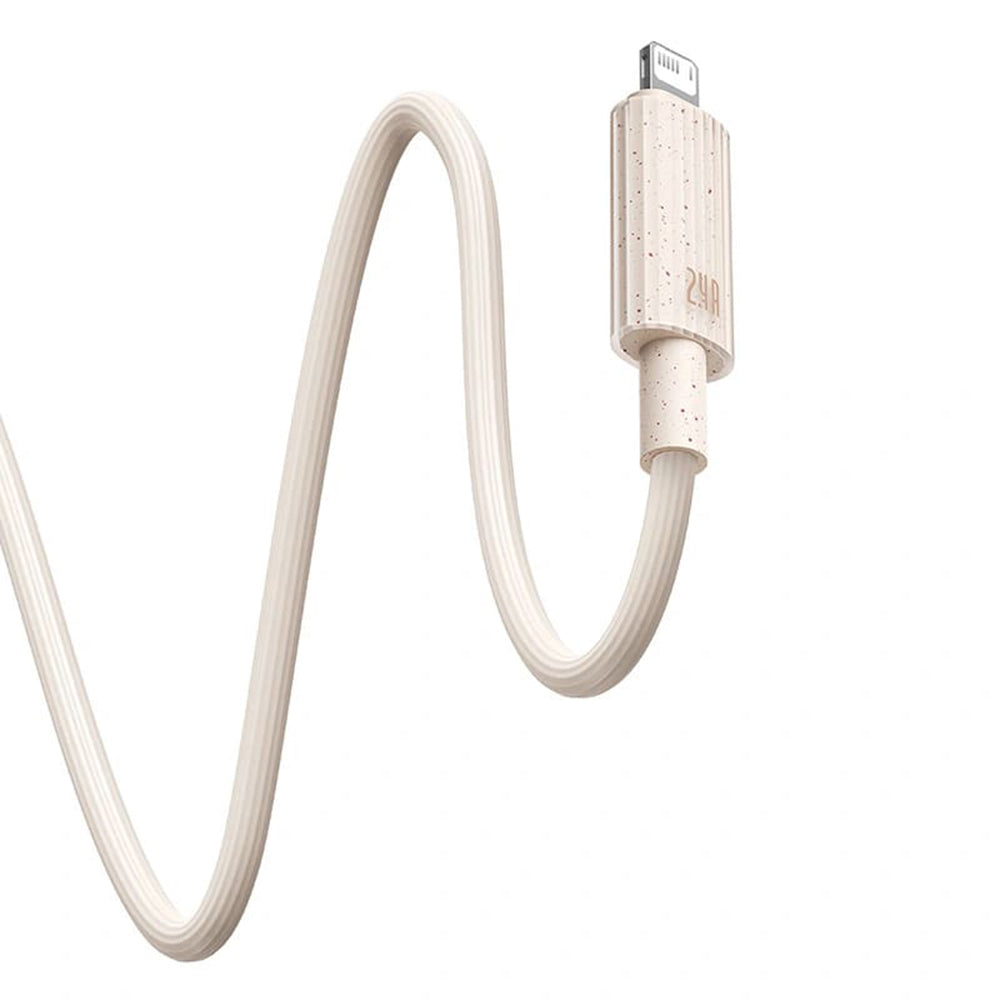 Data- og ladekabel USB-A - Lightning Baseus Habitat, 18W, 2m, Grønn P10360200631-01