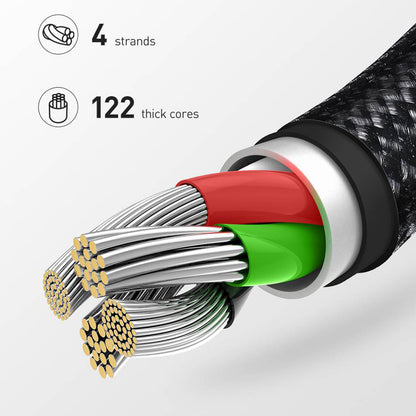 Data- og ladekabel USB-A - Lightning ColorWay CW-CBUL004, 18W, 1m, Rød