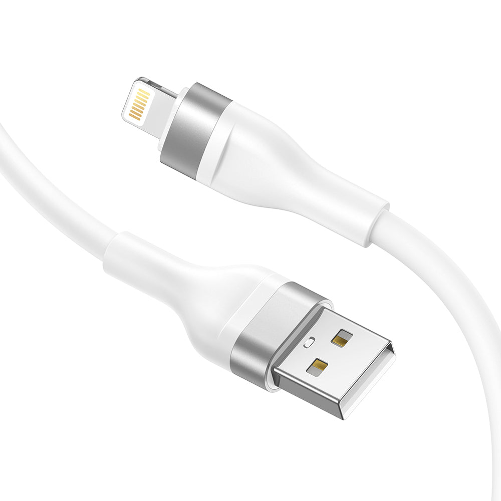 Data- og ladekabel USB-A - Lightning Lito LD02L, 18W, 1.2m, Hvit
