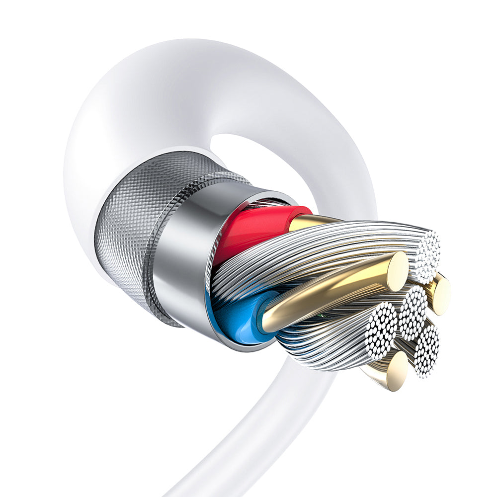 Data- og ladekabel USB-A - Lightning Lito LD06L, 18W, 1m, Hvit