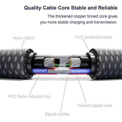Data- og ladekabel USB-A - Lightning Lito LD14, 18W, 1m, Svart