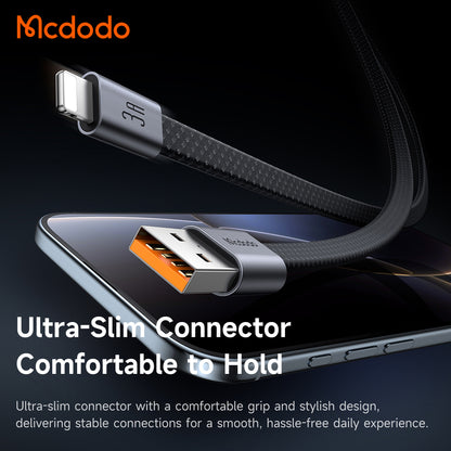 USB-A til Lightning data- og ladekabel McDodo CA-1160, 18W, 1m, svart