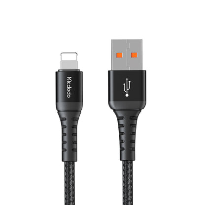 Data- og ladekabel USB-A - Lightning McDodo CA-2261, 18W, 1m, Svart