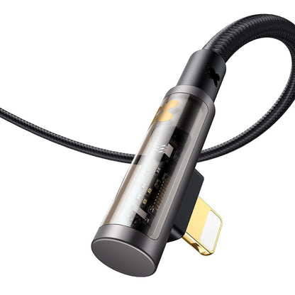 Data- og ladekabel USB-A - Lightning McDodo CA-3510 Angled, 18W, 1.2m, Svart