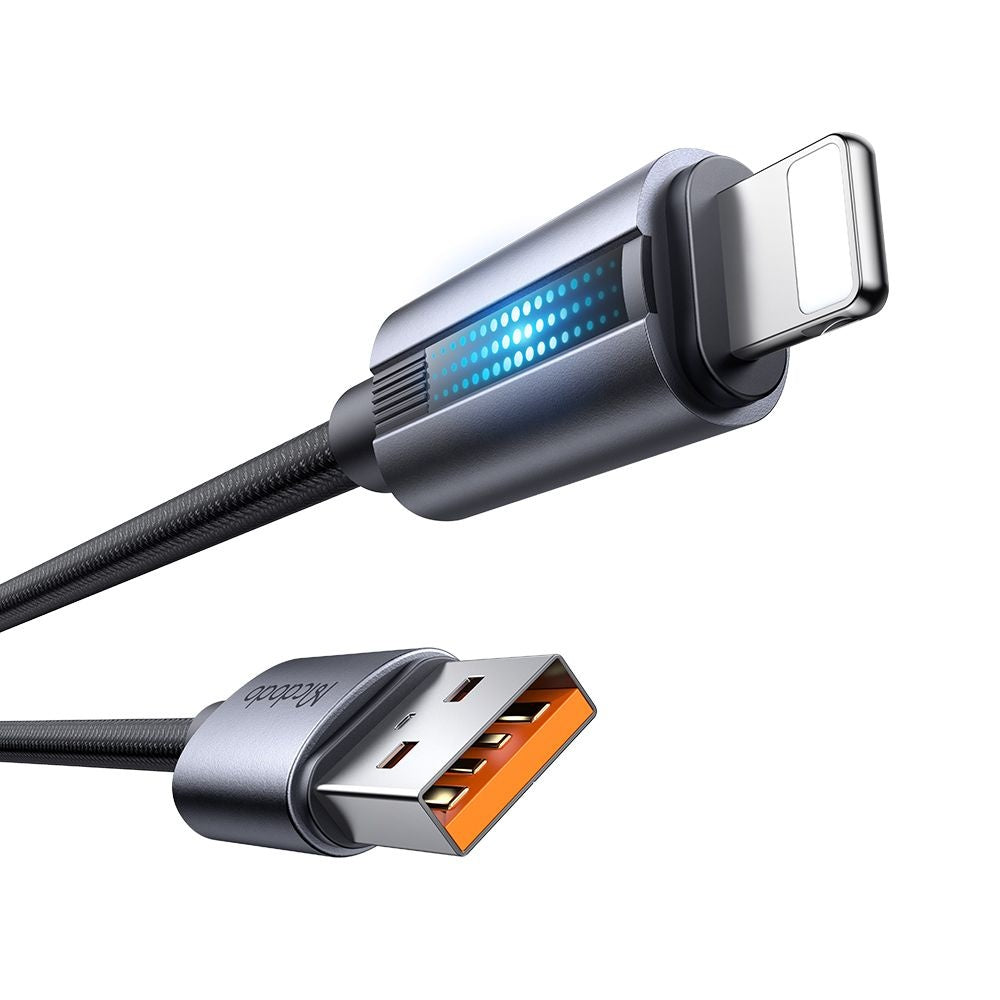 USB-A - Lightning McDodo CA-5660 data- og ladekabel, 18W, 1.2m, Svart