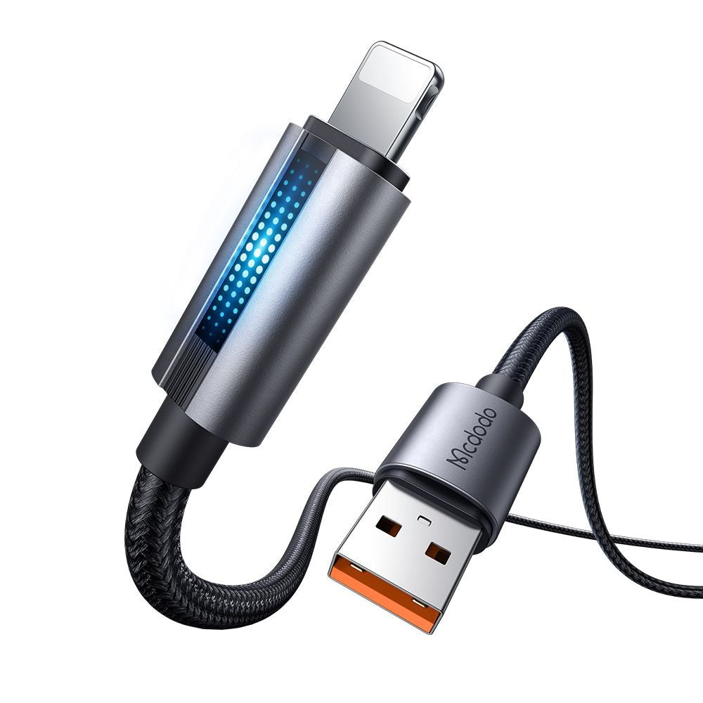 USB-A - Lightning McDodo CA-5660 data- og ladekabel, 18W, 1.2m, Svart